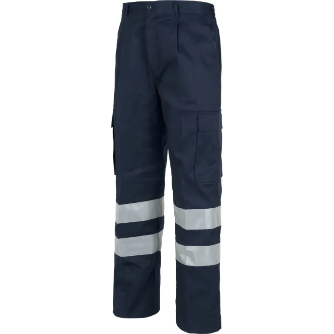 Fuori tutto - Pantalone da lavoro ad Alta visibilità - B1407 workteam  Taglia 46 colore blu
