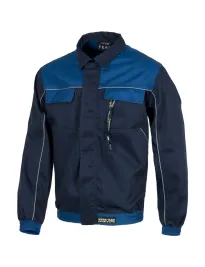 Fuori tutto - Giacca da lavoro estiva multitasche con cerniera in nylon nascosta - Workteam  Taglia 64 colore Navy azzurro