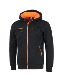 Fuori tutto - Felpa Workshell multitasche con cerniera in nylon - Workteam  taglia 2xl colore  nero arancio