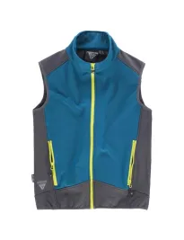 Fuori tutto - Gilet Workshell sportivo a collo alto e cerniera in nylon - Workteam Taglia L colore grigio nero