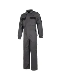 Fuori tutto - Tuta da lavoro multitasche con rinforzi e triple cuciture - Workteam  taglia XL colore nero grigio chiaro
