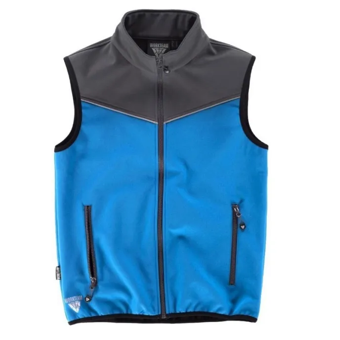 Fuori tutto - Gilet Workshell sportivo combinato a collo alto - Workteam  taglia 3xl colore verde giallo