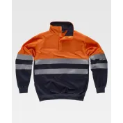 Fuori tutto - Felpa da Lavoro a Collo Alto Alta Visibilità C3839 - Workteam  taglia M colore yellow navy