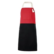 Grembiule bicolore con Pettorina da Lavoro Multitasche Velilla 404210B