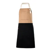 Grembiule bicolore con Pettorina da Lavoro Multitasche Velilla 404210B