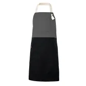 Grembiule bicolore con Pettorina da Lavoro Multitasche Velilla 404210B