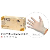 Guanti in lattice Bianco senza talco polvere EKO PLus di Qualità Ultra TOP - 100 Pezzi