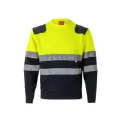 Maglione girocollo bicolore da Lavoro Alta Visibilità Velilla 179