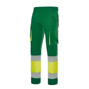 Pantalone bicolore da Lavoro 100% Cotone Alta Visibilità Multitasche Velilla 303007