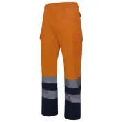 Pantalone bicolore da Lavoro Alta Visibilità Multitasche Velilla 303001