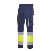 Pantalone bicolore da Lavoro Alta Visibilità Stretch Multitasche Velilla 303002S