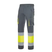 Pantalone bicolore da Lavoro Alta Visibilità Stretch Multitasche Velilla 303002S