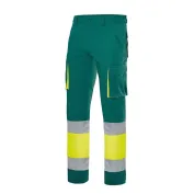 Pantalone bicolore da Lavoro Alta Visibilità Stretch Multitasche Velilla 303002S