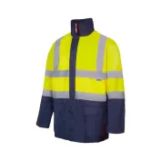 Parka bicolore 4 in 1 da Lavoro Alta Visibilità Multitasche Velilla 306003