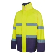 Parka bicolore da Lavoro Alta Visibilità Multitasche Velilla 306002