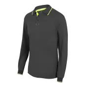 Polo bicolore manica lunga da Lavoro Velilla 105515