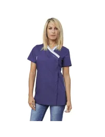 Fuori tutto - Casacca da donna con zip a maniche corte Ileana Horeca Siggi - 28CS1423/00-0001 taglia M colore bordeaux