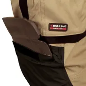 Fuori tutto - Pantaloni da Lavoro Cofra Multitasche Rotterdam 100% Cotone Canvas V051-0-00 fango nero Taglia 64