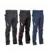 Fuori tutto - Pantaloni da Lavoro Stretch Elasticizzati Multitasche Cofra Montijo V482-0-04 taglia 54 colore antracite nero lime