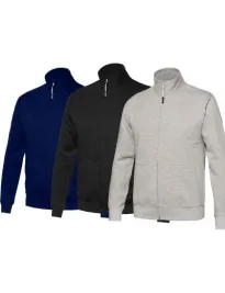 Fuori tutto - Felpa da lavoro zip lunga ISSA LINE - 04822 Pelmo taglia 2XL colore Nero