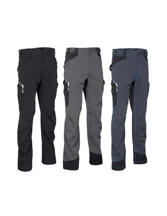 Fuori tutto Pantaloni da Lavoro Multitasche Stretch Cofra Hagfors V592 0 02 taglia 46 colore antracite nero