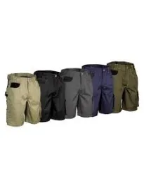 Fuori tutto - Bermuda da Lavoro Multitasche Cofra Tile V068-0-00A taglia 64 colore antracite nero