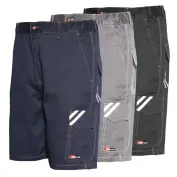 Fuori tutto - Bermuda da lavoro Start ISSA LINE Stretch 8041B Elasticizzati Multitasche estivi taglia 3XL colore grigio chiaro