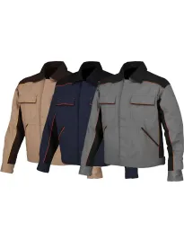 Fuori tutto - Giubbino Giacca da lavoro Shot leggero al 100% in cotone Issa Line - 8945  Taglia M colore blu scuro