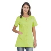 Casacca da donna a maniche corte Alpha Horeca Siggi con chiusura a bottoni - 28CS1593/00-0001