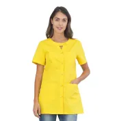 Casacca da donna a maniche corte Alpha Horeca Siggi con chiusura a bottoni - 28CS1593/00-0001