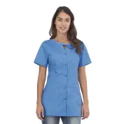 Casacca da donna a maniche corte Alpha Horeca Siggi con chiusura a bottoni - 28CS1593/00-0001