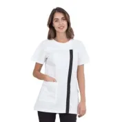 Casacca da donna a maniche corte Bertie chiusura con zip laterale Horeca Siggi - 28CS1594/00-0001