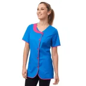 Casacca da donna a maniche corte Dora Horeca Siggi chiusura con bottoni - 28CS1306/00-0001